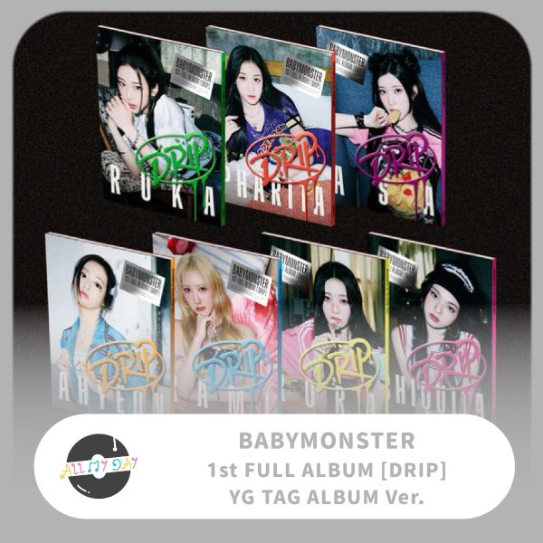 BABYMONSTER 正規一輯《DRIP》(YG TAG ALBUM Ver.) BABYMONSTER,正規一輯,DRIP,YG TAG ALBUM Ver