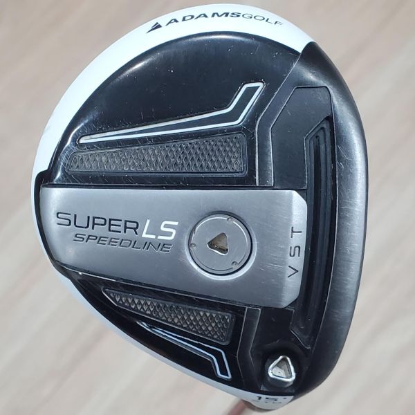 二手美品ADAMS GOLF SUPER LS ꜱᴘᴇᴇᴅʟɪɴᴇ 15°xᴛᴅ球道木桿 搭配原廠 60 SR桿身 
