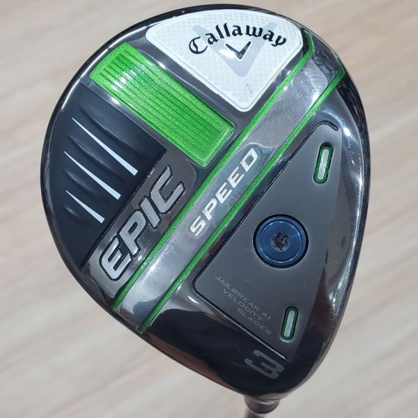二手美品Callaway EPIC ꜱᴘᴇᴇᴅ 15° 3號球道木桿 搭配Project X ʜᴢʀᴅᴜꜱ SMOKE ɪᴍ₁₀ 5.5 60 R(美)≒(日)桿身 