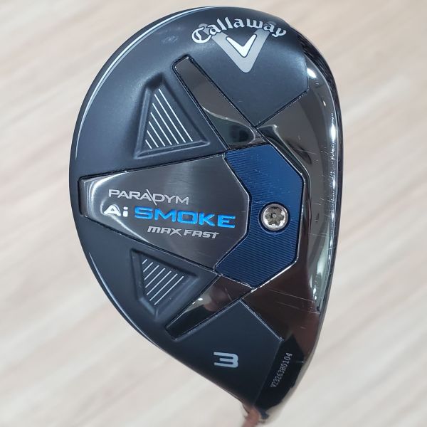 二手超美品Callaway(24) ᴘᴀʀᴀᴅʏᴍ Ai SMOKE ᴍᴀx ꜰᴀꜱᴛ(輕量化) 18° 3號小雞腿 搭配TENSEI 𝟦𝟢 48.5 SR桿身 