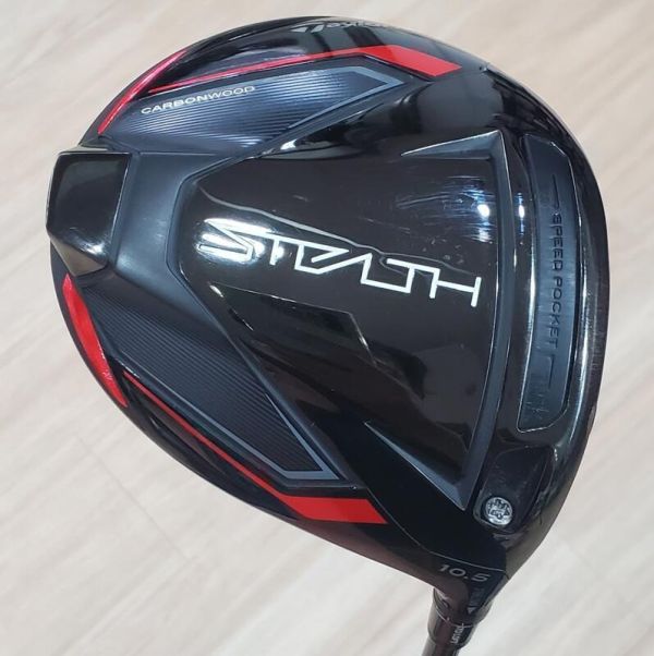 二手美品TaylorMade STEALTH 10.5°開球木桿 搭配原廠TENSEI ʀᴇᴅ TM50 57 S桿身 S桿身 知名大廠 輕鬆易打有距離 開球木桿 一號木桿Qi10 SMO 