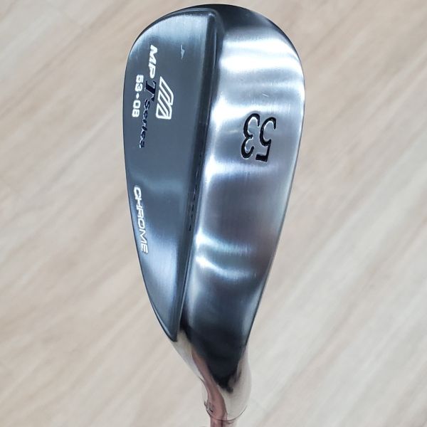 二手近新品Mizuno ᴍᴘ T ꜱeries ᴄʜʀᴏᴍᴇ(鉻銀版) 53/08°挖起桿 搭配LV-510 53 R桿身 