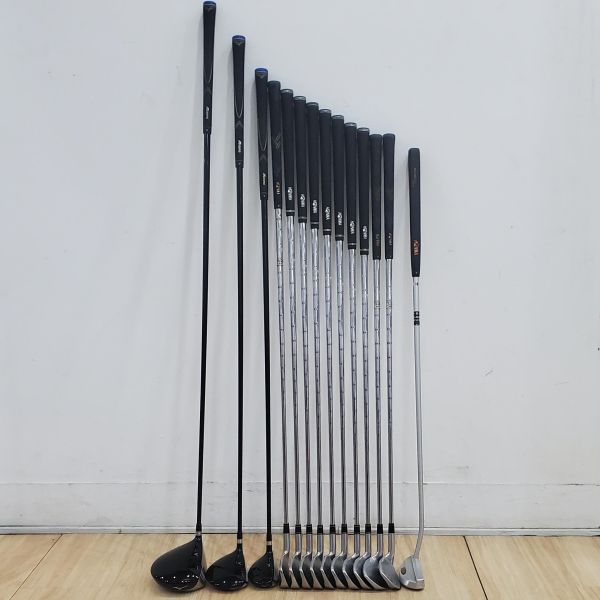二手美品Mizuno ZEPHYR ᴢᴍ-𝟢𝟣 10.5°/16°/22° 開球木桿/3號球道木桿/3號小雞腿 搭配ZEPHYR 58/62/62 R桿身+HONMA ᴛᴡɪɴ ᴍᴀʀᴋꜱ AP-701 3-S(共10支)鐵桿組 搭配N.S.Pro 950 94.5 R桿身+LB-MALLET ᴀʟ-ʟᴏɴɢ 34"推桿 搭配二手HONMA腳架式球袋 