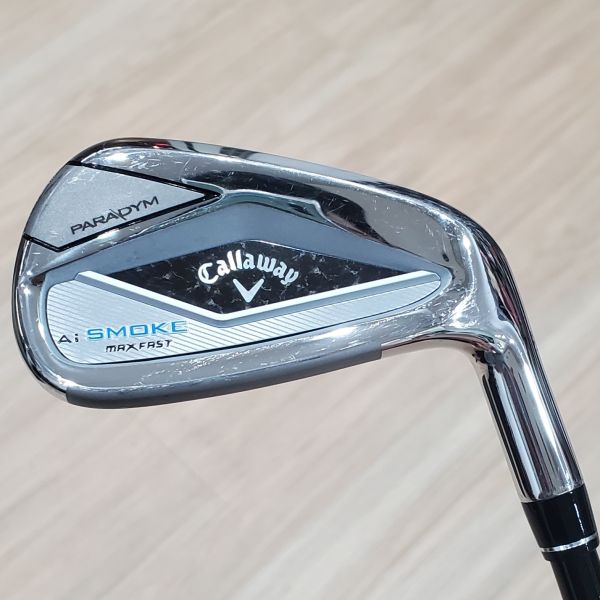 二手品Callaway(24) ᴘᴀʀᴀᴅʏᴍ Ai SMOKE ᴍᴀx ꜰᴀꜱᴛ(輕量版) 26° 7號鐵桿 搭配TENSEI 𝟦𝟢 47 R桿身