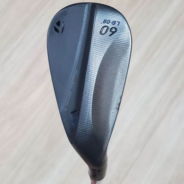 二手美品TaylorMade ᴍɪʟʟᴇᴅ ɢʀɪɴᴅ 𝟥(MG3) ʙʟᴀᴄᴋ(霧黑版) 60ʟʙ·𝟢𝟪°挖起桿 搭配Dynamic Gold ᴛᴏᴜʀ ɪꜱꜱᴜᴇ ꜱ𝟤𝟢𝟢 129 S(美)桿身 