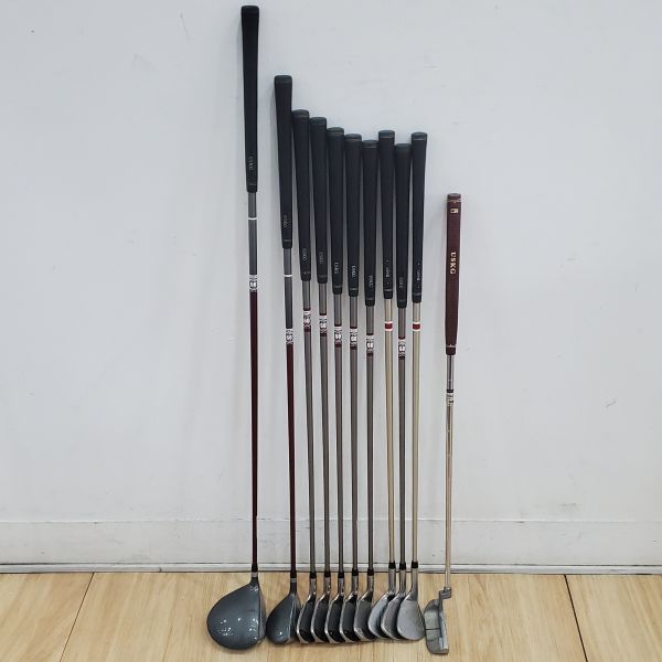 二手品 兒童 青年USKG ULTRA LIGHT DV² UL60 ᴡᴛ-𝟣𝟢u 14°/26°/56-12° 開球木桿/4號小雞腿/6-P(共5支)鐵桿組/挖起桿 搭配WT-10 𝟨𝟢ᴡ/ɪ K桿身+50-8°/60-8°挖起桿 搭配TS3 v5 K桿身+JEKYLL 21"推桿 搭配二手品Maroon腳架式球袋 