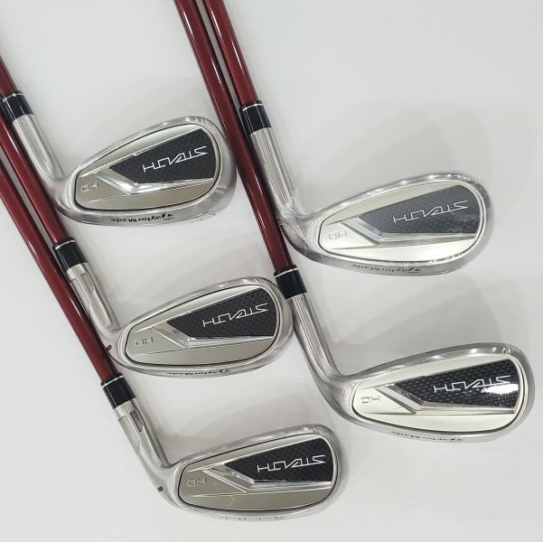 二手超美品 女生 女用TaylorMade STEALTH ʜᴅ(防右曲球版) 7-S(共5支)鐵桿組 搭配TENSEI ʀᴇᴅ ᴛᴍ𝟦𝟢 61 A桿身 