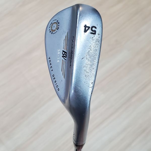 二手美品Titleist BV SPIN MILLED 54·14°挖起桿 搭配原廠Dynamic Gold 130 W桿身 