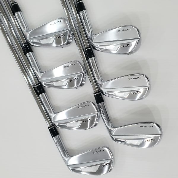 二手近新品HONMA ᴛ//ᴡᴏʀʟᴅ TW757B 4-P(共7支)鐵桿組 搭配Dynamic Gold ꜱ𝟤𝟢𝟢 129 S桿身 