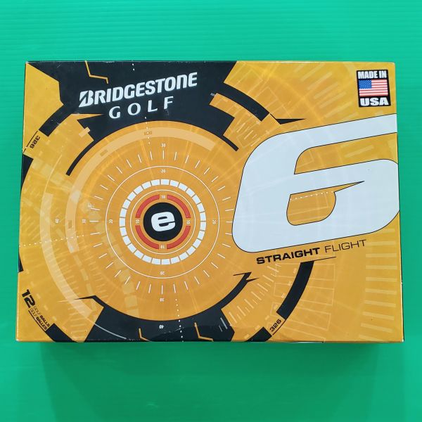 全新品BRIDGESTONE e6 ꜱᴛʀᴀɪɢʜᴛ ꜰʟɪɢʜᴛ高爾夫球 一盒共12顆 