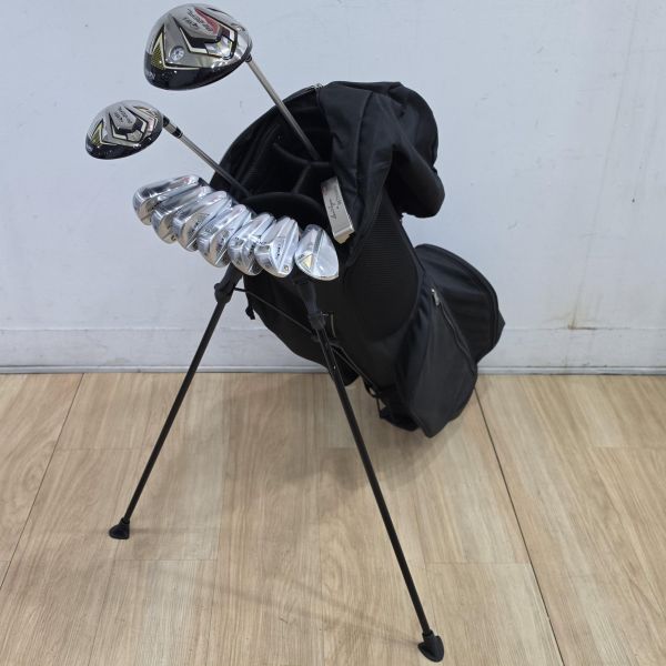 二手超美品HONMA Be ZEAL 𝟧𝟤𝟧 9.5°/21° 開球木桿/7號球道木桿 搭配VIZARD ᴇᴘᴛ-tech 𝟦𝟪 51/51 S桿身+ᴛ//ᴡᴏʀʟᴅ TR21X 5-10(共6支)鐵桿組 搭配N.S.Pro 950 neo 98 S桿身+C-SOLE 58/12°挖起桿 搭配Dynamic Gold ꜱ𝟤𝟢𝟢 129 S桿身+BETTINARDI GOLF 𝓑𝓮𝓷 𝓗𝓸𝓰𝓪𝓷 ʙʜʙ𝟦。ᴄᴄ 34"推桿(共10支) 搭配二手近新HONMA腳架式球袋 