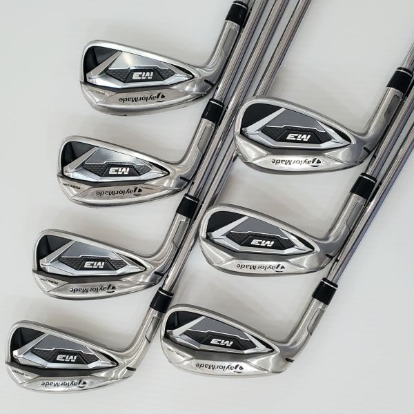 二手美品 左手 左用TaylorMade M3 4-P(共7支)鐵桿組 搭配N.S.Pro 930 R桿身 