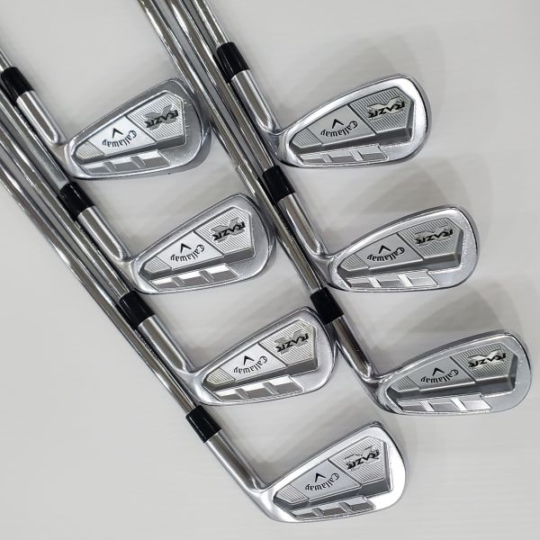 二手美品Callaway RAZR X ꜰᴏʀɢᴇᴅ· ·R· 4-P(共7支)鐵桿組 搭配N.S.Pro 950 94.5 R桿身 