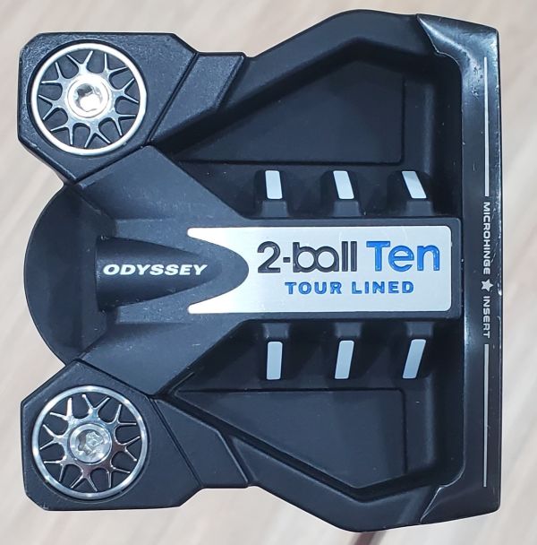 二手超美品 女生 女用ODYSSEY 2-ball Ten ᴛᴏᴜʀ ʟɪɴᴇᴅ 32"推桿 
