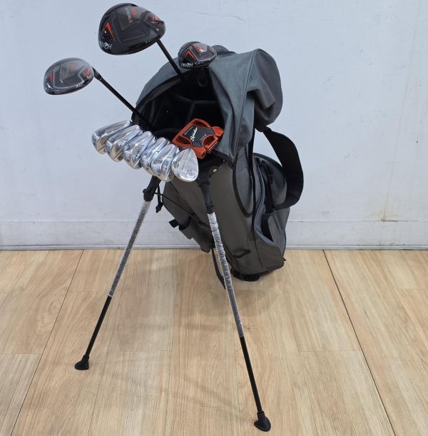 二手超美品HONMA GS 9.5°/15°/21° 開球木桿/全新3號球道木桿/4號小雞腿 搭配SPEEDTUNED 𝟦𝟪 51/51/54 S/S/SR桿身+TR21X 6-10(共5支)鐵桿組 搭配N.S.Pro 950 neo 98 S桿身+全新ORLIMAR 56/𝟣𝟣°挖起桿 搭配𝕲𝕺𝕷𝕯 SR桿身+TaylorMade SPIDER ᴛᴏᴜʀ ʀᴇᴅ ʀᴇᴅ ꜱᴍᴀʟʟ ꜱʟᴀɴᴛ 33"推桿(共10支) 搭配二手超美品球袋 