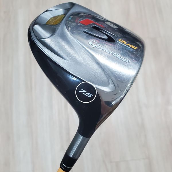 二手美品TaylorMade r5 dual ᴛʏᴘᴇ N 7.5°開球木桿 ᴘʀᴏꜰᴏʀᴄᴇ 55 GOLD S桿身 