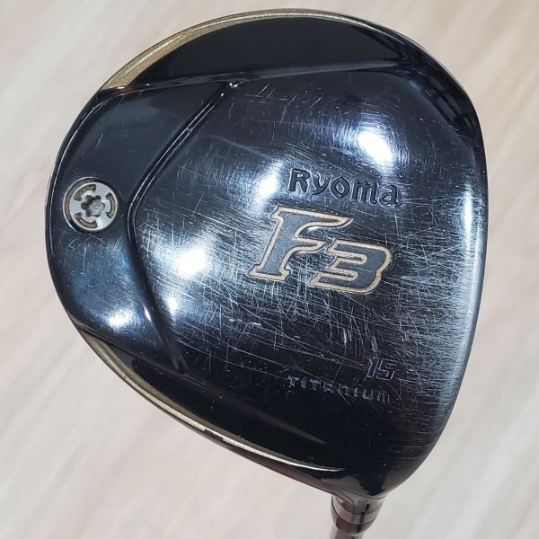 二手品Ryoma F𝟥 15° 3號球道木桿 搭配GRAPHITE aG33-5 57 SR桿身 