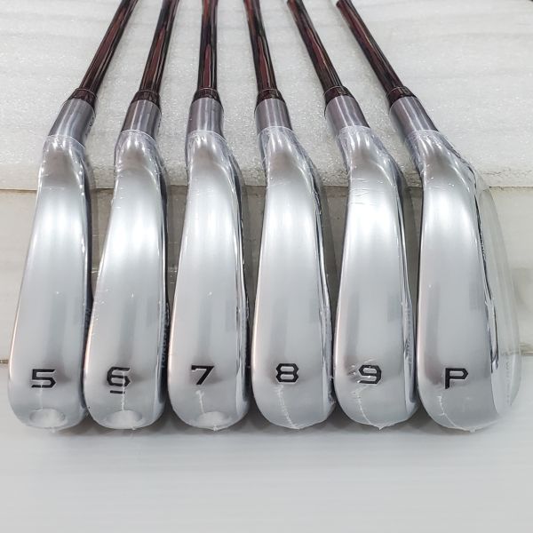 全新品HONMA  T//WORLD TW757P 5-P(共6支)鐵桿組 搭配原廠VIZARD TW757 57.5 R桿身 