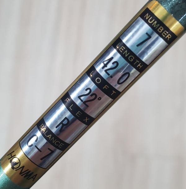 二手超美品HONMA BERES E-03(**) 22° 7號球道木桿 搭配ARMRQ 8 ** 𝟦𝟧 44.5 R桿身 