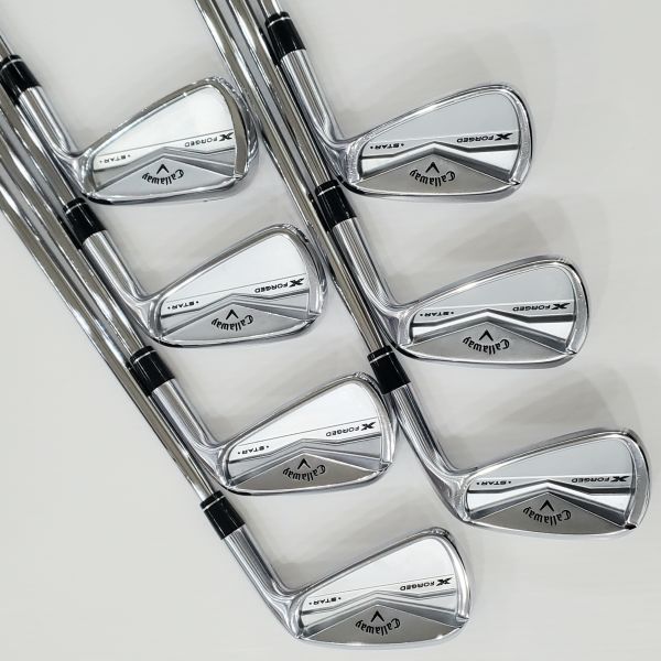 二手超美品Callaway(24) Xꜰᴏʀɢᴇᴅ *ꜱᴛᴀʀ* 4-P(共7支)鐵桿組 搭配N.S.Pro 950 neo 94.5 R桿身 