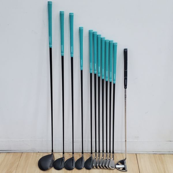 二手超美品ADAMS GOLF SUPER S ꜱᴘᴇᴇᴅʟɪɴᴇ ᴠꜱᴛ 開球木桿/3號球道木桿/5號球道木桿 搭配SPEEDLINE SUPER S H桿身+SUPER S IDEA 4號小雞腿/5號小雞腿/6-S(共6支)鐵桿組 搭配IDEA SUPER S H桿身+34"推桿 搭配全新腳架式球袋