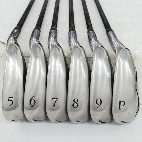 二手美品Mizuno JPX AD 5-P(共6支)鐵桿組 搭配QUAD 58 R桿身 