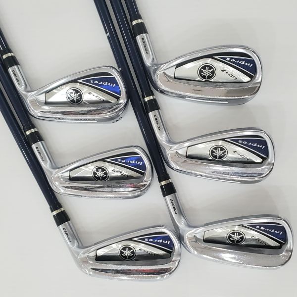 二手美品YAMAHA inpres UD+2 6-A(共6支)鐵桿組 搭配MX-519i 50.5 R桿身 