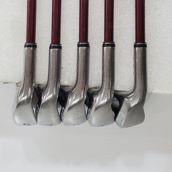 二手美品 女用女生 左手左用 LINKS SAF-601L 5,7,9,P,S鐵桿組 原廠碳纖維St.Andrews L桿身 