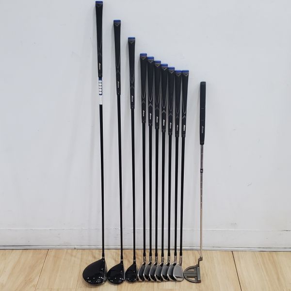 二手超美品Mizuno ZEPHYR ᴢᴍ-𝟢𝟣 10.5°/16°/22° 開球木桿/3號球道木桿/3號小雞腿 搭配ZEPHYR 58/62/62 R桿身+5-S(共7支)鐵桿組 搭配ZEPHYR 65 R桿身+ZEPHYR 903 34"推桿 搭配二手近新品TaylorMade球袋