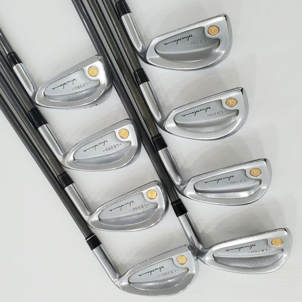 二手品HONMA LB280 5-S(共8支)鐵桿組 搭配原廠(3顆*) R-1桿身 