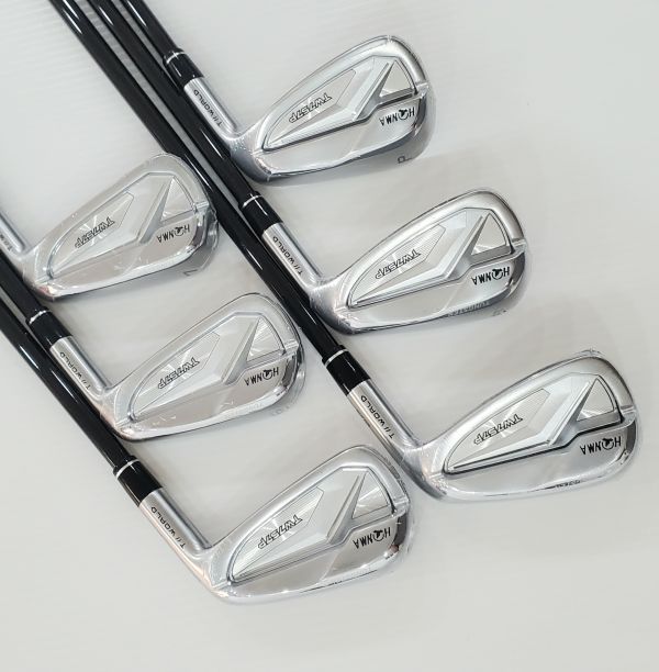 全新品HONMA  T//WORLD TW757P 5-P(共6支)鐵桿組 搭配原廠VIZARD TW757 57.5 R桿身 