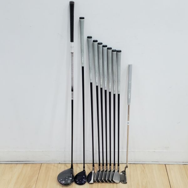 全新品 女生 女用HONMA BERES NX 11.5°開球木桿 搭配VIZARD ꜰᴏʀ NX 37 39.5 L桿身+二手美品Mizuno efil VI 19°/27° 5號球道木桿/5號小雞腿/6-S(共6支)鐵桿組 搭配原廠 44 L桿身+32"推桿 搭配二手球袋