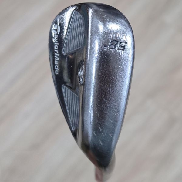 二手美品TaylorMade rac ᴛᴘ ʙʟᴀᴄᴋ 58/8°挖起桿 搭配Dynamic Gold 117 W桿身 
