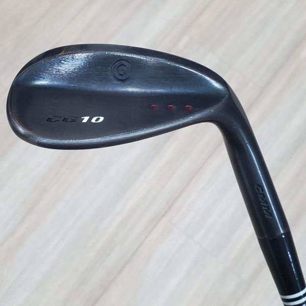 二手美品Cleveland CG10 ··· ʙʟᴀᴄᴋ(霧黑版) 58°挖起桿 搭配Dynamic Gold W(美)桿身 