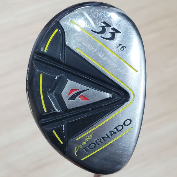 二手美品kasco Power TORNADO 33 16° 3號小雞腿 搭配Sʜᴀʀᴘꜱʜᴏᴏᴛᴇʀ 53 R桿身 