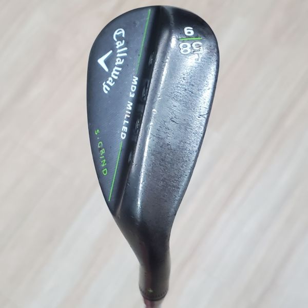 二手美品Callaway MD3 MILLED ꜱ-ɢʀɪɴᴅ 58°/9°挖起桿 搭配PROJECT X 6.0 121 S+桿身 