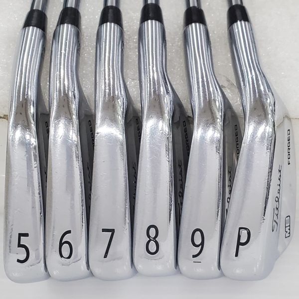 二手美品Titleist 718 MB ꜰᴏʀɢᴇᴅ 5-P(共6支)鐵桿組 搭配AMT ᴛᴏᴜʀ ᴡʜɪᴛᴇ ꜱ𝟤𝟢𝟢 111-129(漸進式桿身) S桿身 