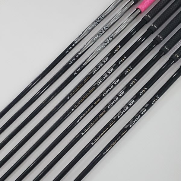 二手美品XXIO FORGED 4-S(共9支)鐵桿組 搭配MX3000/MX2000 64/62 R桿身 