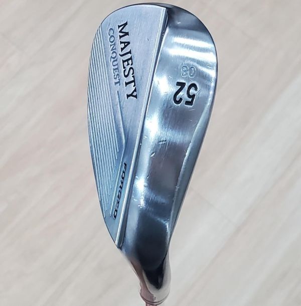二手超美品MAJESTY CONQUEST ꜰᴏʀɢᴇᴅ 52/𝟢𝟪°挖起桿 搭配N.S.Pro 950 neo 98 S桿身 