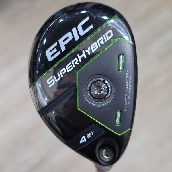 二手超美品Callaway EPIC Sᴜᴘᴇʀ Hʏʙʀɪᴅ 21° 4號小雞腿 搭配Diamana 𝟧𝟧 56 SR桿身 