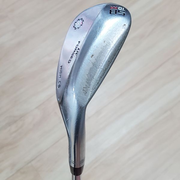 二手美品Titleist FORGED BV ʜɪɢʜ ᴄɢ 58°/10°M挖起桿 搭配Dynamic Gold S200 129 S桿身 