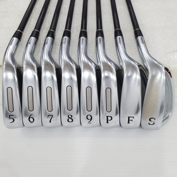 二手美品Mizuno JPX E300 5-S(共8支)鐵桿組 搭配JPX 𝟨𝟢 56 R桿身 