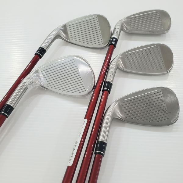 二手超美品 女生 女用TaylorMade STEALTH ʜᴅ(防右曲球版) 7-S(共5支)鐵桿組 搭配TENSEI ʀᴇᴅ ᴛᴍ𝟦𝟢 61 A桿身 
