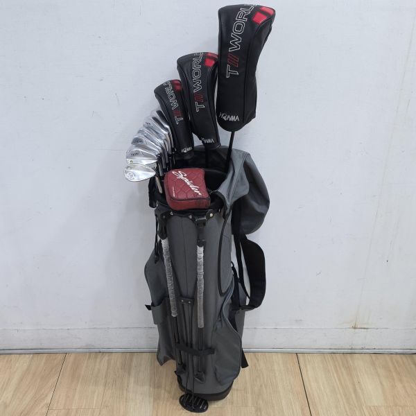 二手超美品HONMA GS 9.5°/15°/21° 開球木桿/全新3號球道木桿/4號小雞腿 搭配SPEEDTUNED 𝟦𝟪 51/51/54 S/S/SR桿身+TR21X 6-10(共5支)鐵桿組 搭配N.S.Pro 950 neo 98 S桿身+全新ORLIMAR 56/𝟣𝟣°挖起桿 搭配𝕲𝕺𝕷𝕯 SR桿身+TaylorMade SPIDER ᴛᴏᴜʀ ʀᴇᴅ ʀᴇᴅ ꜱᴍᴀʟʟ ꜱʟᴀɴᴛ 33"推桿(共10支) 搭配二手超美品球袋 