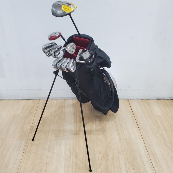 二手美品NIKE SQ⁺ ◄460 10.5°開球木桿 搭配Sas Quaᴛᴄʜ 52 S桿身+CPR 21°小雞腿 R桿身+NDS 3-P(共8支)鐵桿組 搭配Tʀᴜᴇ Tᴇᴍᴘᴇʀ 120.5 U桿身+SV ᴍɪʟʟᴇᴅ 60/𝟣𝟢°挖起桿 搭配N.S.Pro 950 S桿身+SP-D ʟᴛᴅ type-R 34"推桿 搭配二手NIKE腳架式球袋 