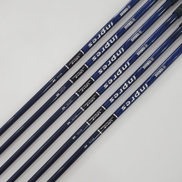 二手美品YAMAHA inpres UD+2 7-As(共6支)鐵桿組 搭配MX-519i 50.5 R桿身 