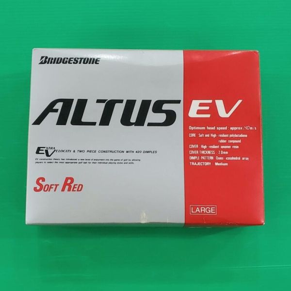 全新品BRIDGESTONE ALTUS EV Sᴏꜰᴛ Rᴇᴅ高爾夫球 一盒共12顆 