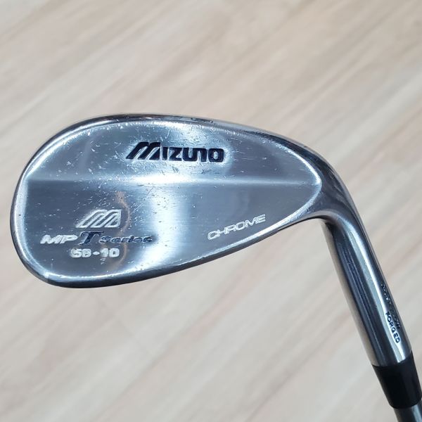 二手美品Mizuno ᴍᴘ T ꜱeries ᴄʜʀᴏᴍᴇ 56/10°挖起桿 搭配ᴘʀᴏꜰᴏʀᴄᴇ 95 ʀᴠ𝟤 GOLD 98 S桿身 
