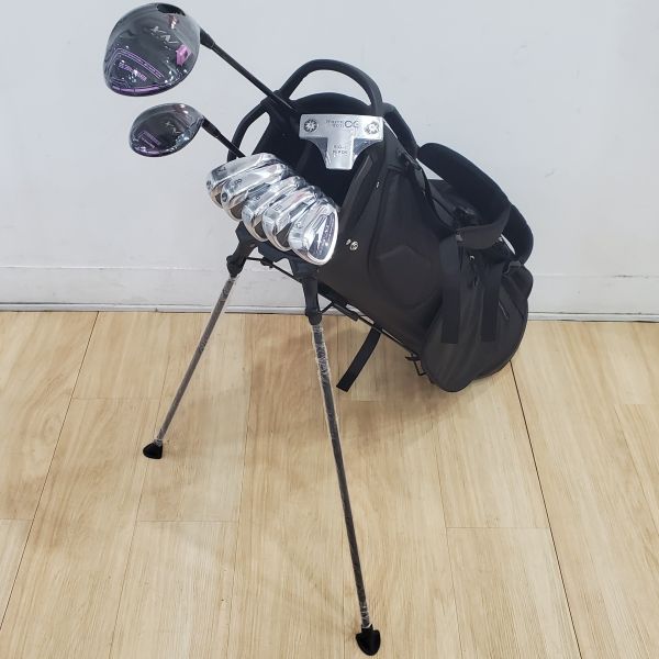 全新品 女生 女用HONMA BERES NX 11.5°開球木桿 搭配VIZARD ꜰᴏʀ NX 37 39.5 L桿身+25° 5號小雞腿 搭配VIZARD ꜰᴏʀ NX 37 41 L桿身+7-S(共5支)鐵桿組 搭配VIZARD ꜰᴏʀ NX 37 42 L桿身+ODYSSEY BIG-T BLADE 33"推桿 搭配全新腳架式球袋 