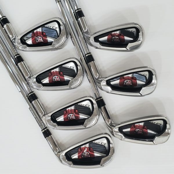 二手美品Wilson Staff DS◂100 5-S(共7支)鐵桿組 搭配SL85 85 R桿身 